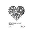 WOW! Sparkles Glitter 15ml - Silver Squares .035