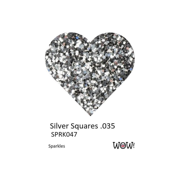 WOW! Sparkles Glitter 15ml - Silver Squares .035