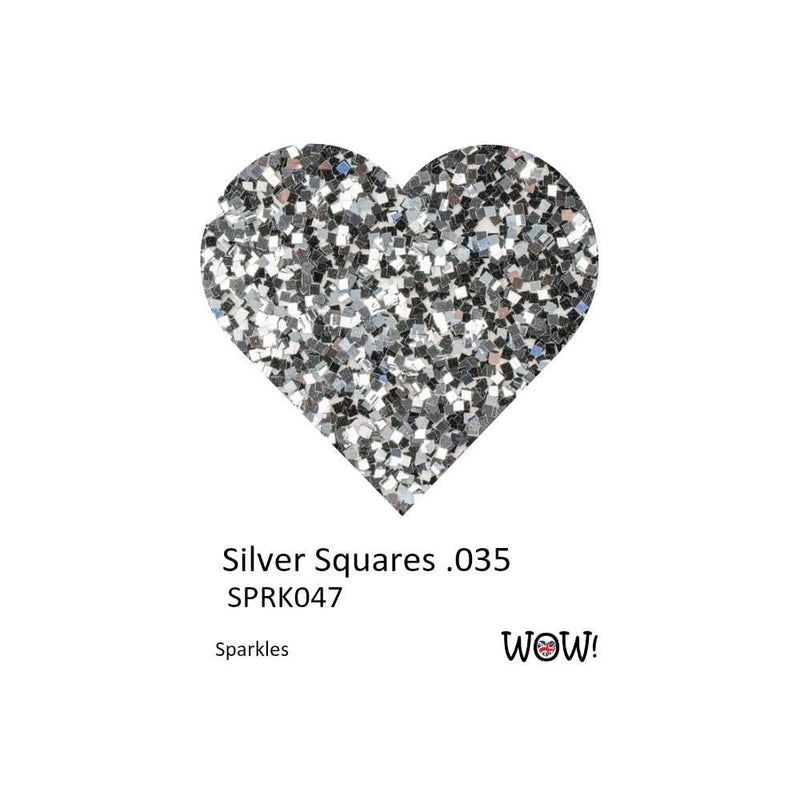 WOW! Sparkles Glitter 15ml - Silver Squares .035
