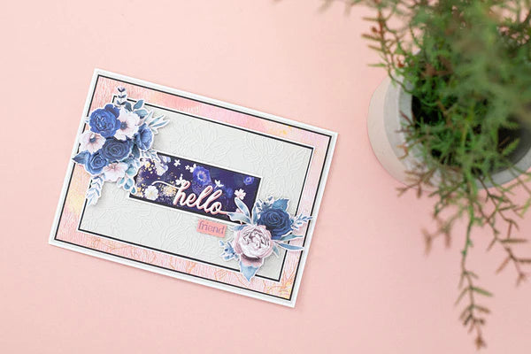Crafter's Companion Sara Signature Floral Elegance Stencil 4"X6" Perfect Peonies*