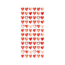 Paper House Valentine Stickers – 72 Red Hearts