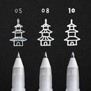 Sakura Gelly Roll Pen Set 3/Pkg - White