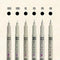 Sakura Pigma Micron 6pc Black Set A