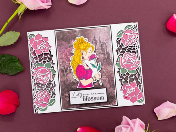 Sara Signature Thorn & Bloom Metal Die Edge‚Äö√Ñ√¥able - Midnight Rose Filigree