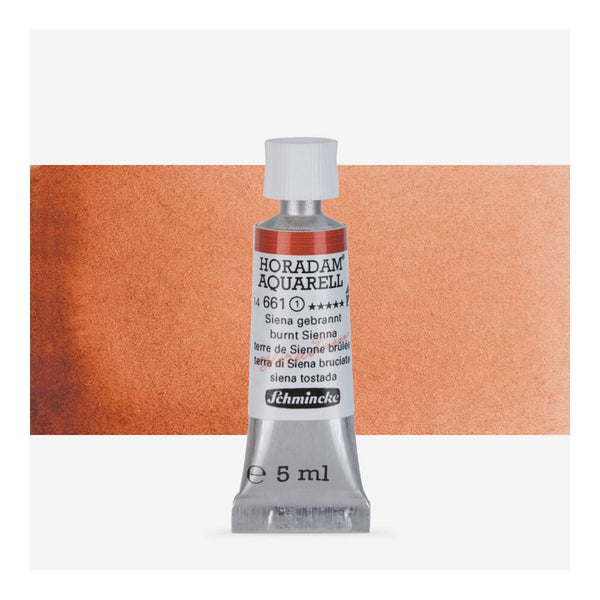Schmincke Horadam Aquarell Watercolour Paint 5ml - S1 - Burnt Sienna