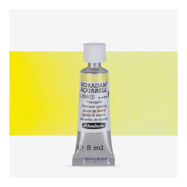 Schmincke Horadam Aquarell Watercolour Paint 5ml - S3 - Titanium Yellow