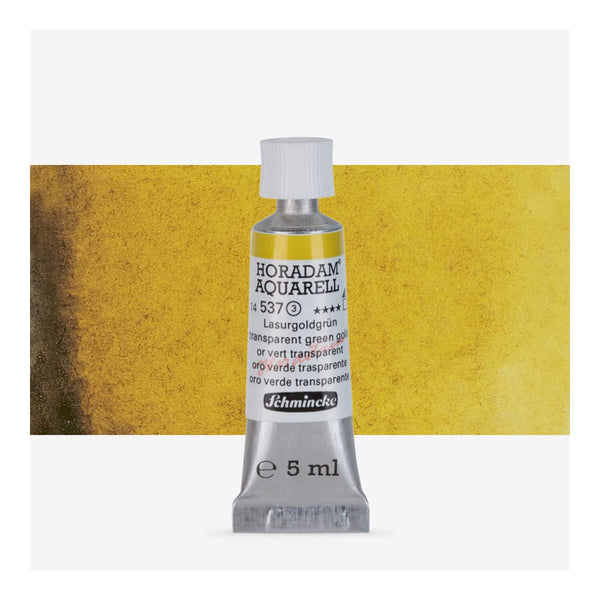 Schmincke Horadam Aquarell Watercolour Paint 5ml - S3 - Transparent Green Gold