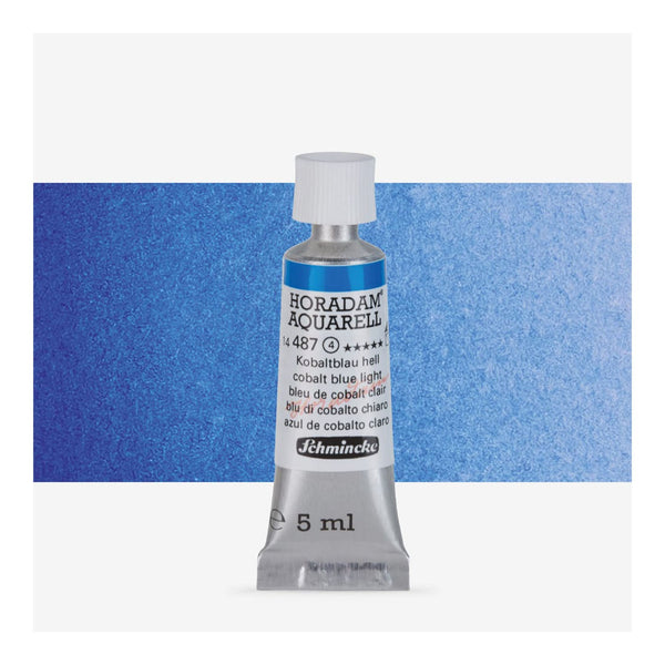 Schmincke Horadam Aquarell Watercolour Paint 5ml - S4 - Cobalt Blue Light