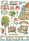 Stamperia A5 Washi Pad 8/Pkg - Art of Travelling
