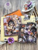Prima Paper Flowers 6/Pkg Pumpkin Dust, Bewitched