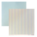 Sei - 12" x 12" Double Sided Cardstock - Be Bop - Slick Stripe