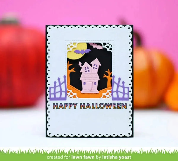 Lawn Cuts Custom Craft Die Shadow Box Card Halloween Add-On*