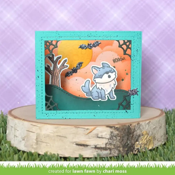 Lawn Cuts Custom Craft Die Shadow Box Card Halloween Add-On*
