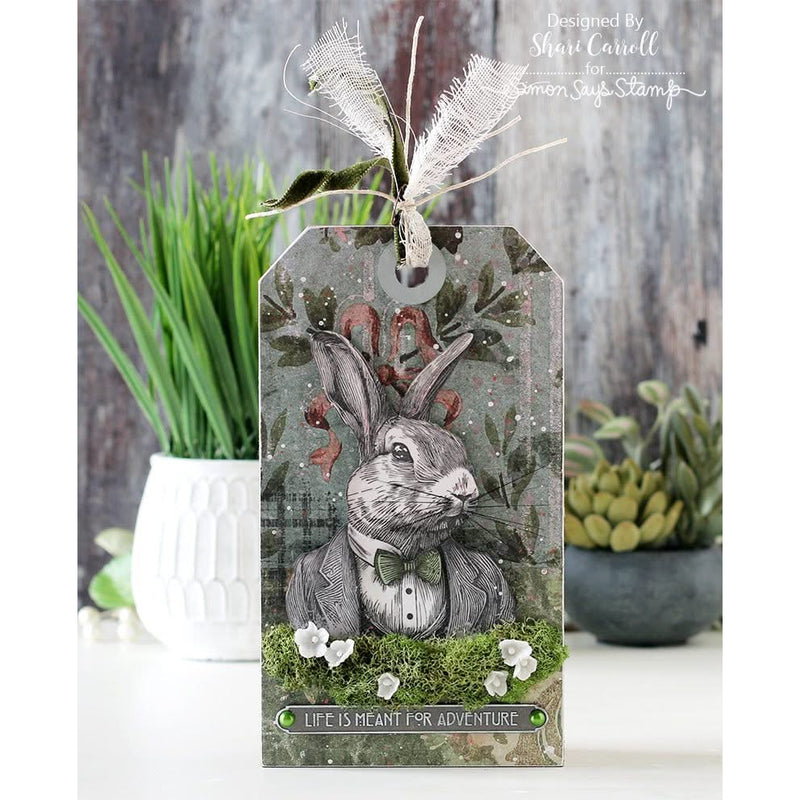 Tim Holtz Cling Stamps 7"x 8.5" - Mr. Rabbit