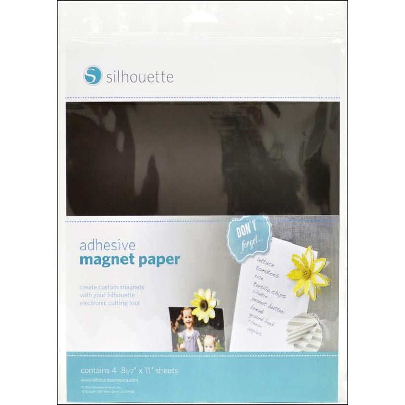 Silhouette Adhesive Magnet Paper 4/Pkg 8.5"x 11"