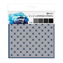 Simon Hurley Create. Layering Stencil Set 6" x 6" - Checkered