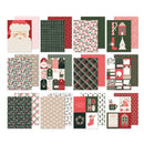 Collection of Christmas-themed stationery items including cards and paper with various patterns.