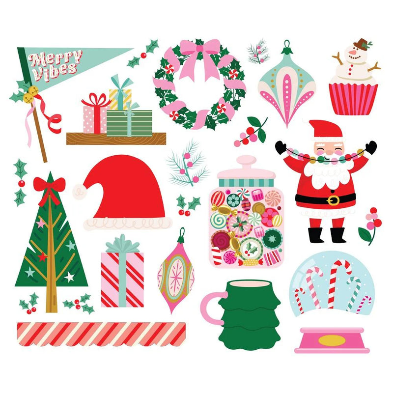 Simple Stories Hard Candy Christmas Bits & Pieces Die-Cuts Big