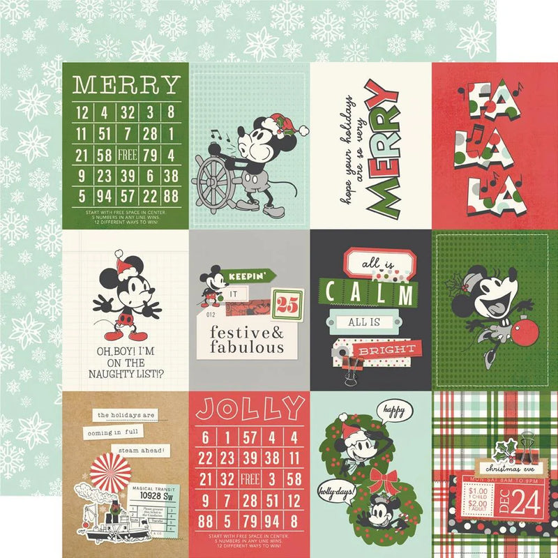 Simple Stories Collection Kit 12"X12" Say Cheese Classic Mouse Christmas