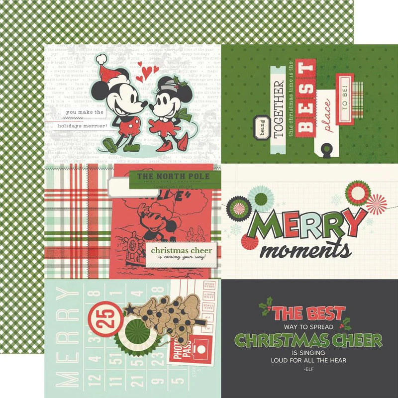 Simple Stories Collection Kit 12"X12" Say Cheese Classic Mouse Christmas