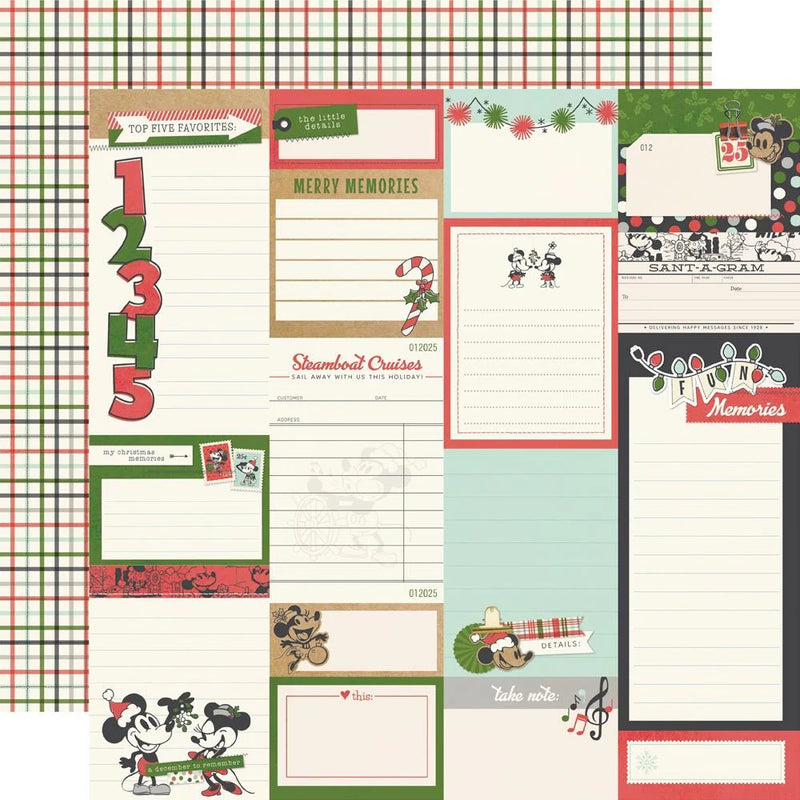 Simple Stories Collection Kit 12"X12" Say Cheese Classic Mouse Christmas