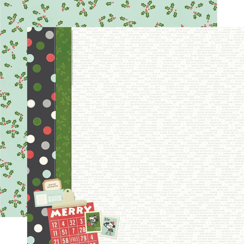 Simple Stories Collection Kit 12"X12" Say Cheese Classic Mouse Christmas