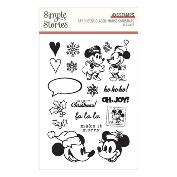 Simple Stories Say Cheese Classic Mouse Christmas Stamp Set