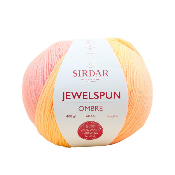 Sirdar Jewelspun Ombre Aran Yarn 400g - Rainbow Glow