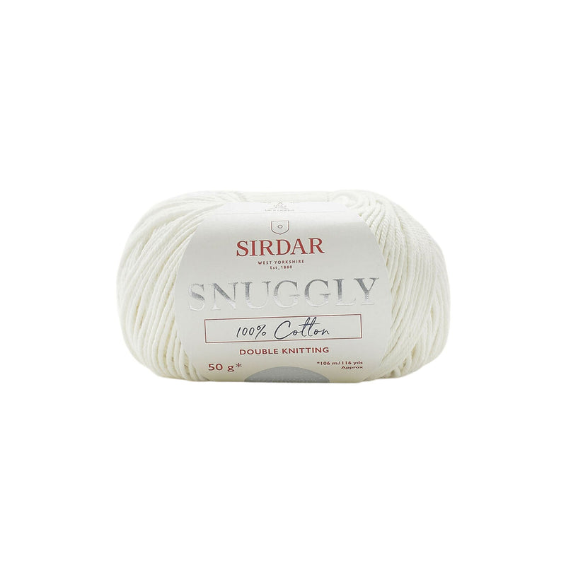 Sirdar Snuggly Cotton Double Knitting Yarn 50g - Cream