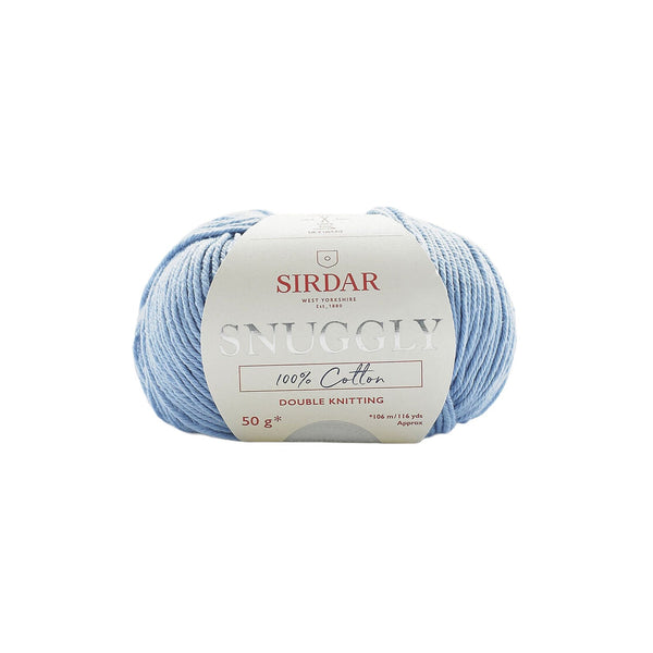 Sirdar Snuggly Cotton Double Knitting Yarn 50g - Sky Blue