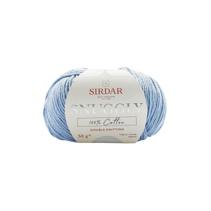 Sirdar Snuggly Cotton Double Knitting Yarn 50g - Sky Blue