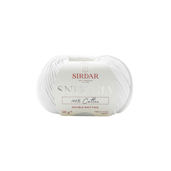 Sirdar Snuggly Cotton Double Knitting Yarn 50g - White