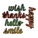 Sizzix Thinlits Die Set by Tim Holtz 10/Pkg – Shadow Script