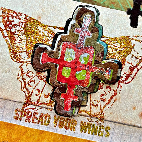 Sizzix Multi-Level Embossing Folder By Seth Apter - Dot Matrix