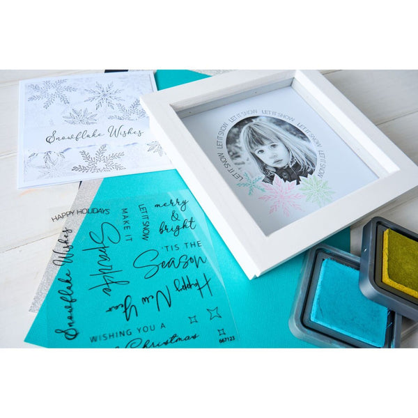 Sizzix Clear Stamp Set 9/Pkg - Winter Sentiments