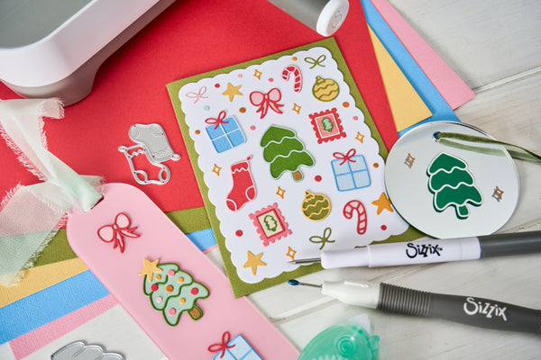 Sizzix Thinlits Die Set by Letters by Shells 15/Pkg - Holiday Cheer
