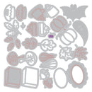 Sizzix Thinlits Die Set by Letters by Shells 16/Pkg - Cozy Fall Favorites