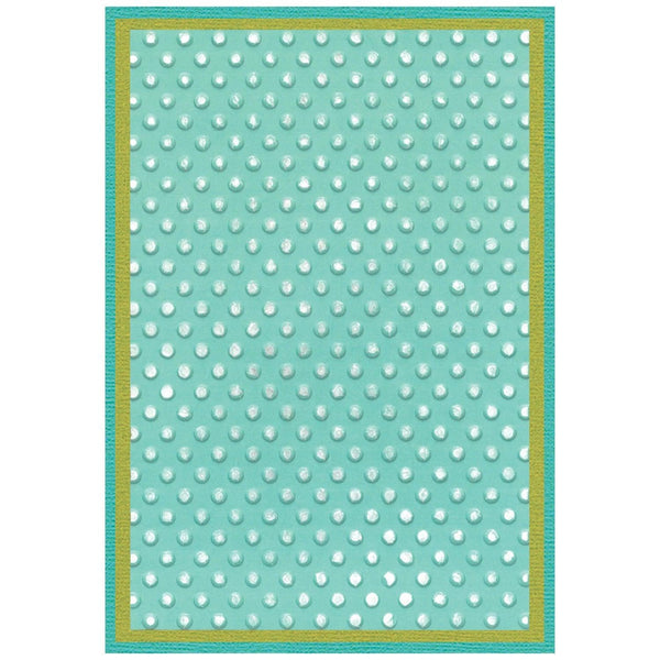 Sizzix 3-D Textured Impressions Embossing Folder w/A6 Stencil By Stacey Park - Rock the Dots