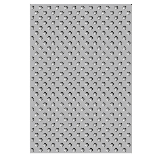 Sizzix 3-D Textured Impressions Embossing Folder w/A6 Stencil By Stacey Park - Rock the Dots