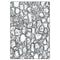 Sizzix 3D Texture Fades A5 Embossing Folder By Tim Holtz - Cobblestone