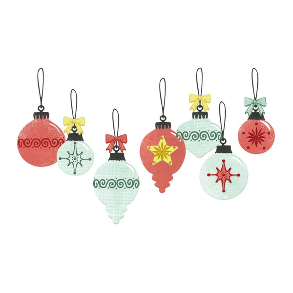 Sizzix-Ready Baubles Clear Stamp Set w/ Framelits