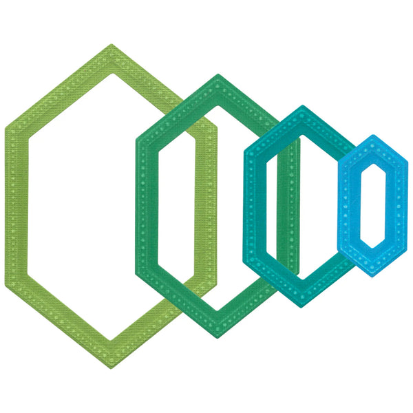 Sizzix Framelits Die Set By Stacey Park 10/Pkg - Fanciful Framelits Reversed, Belinda Stitched Hexagons