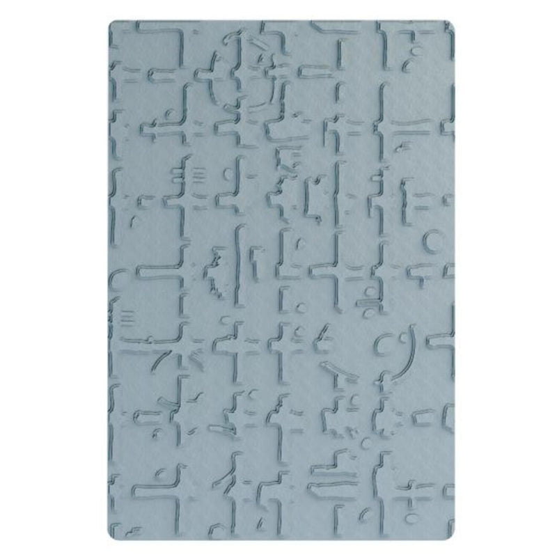 Sizzix Multi-Level Embossing Folder By Seth Apter - Grid Graph