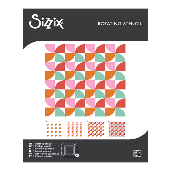 Sizzix Rotating Stencil By Sizzix 1/Pkg - Candy Kitsch