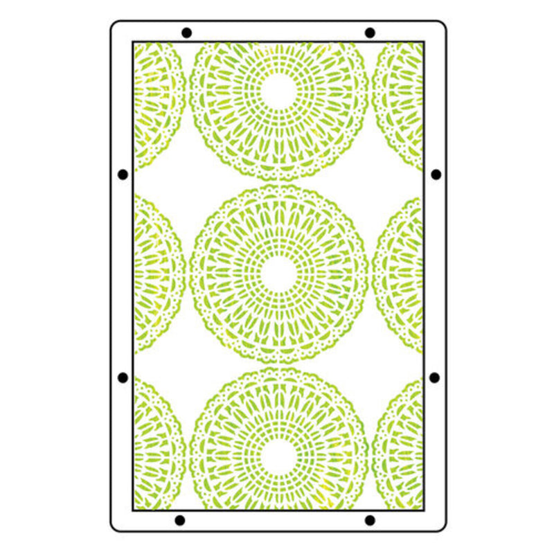 Sizzix Studio A5 Clear Stamp and Stencil Set By Mark Montano - Stitches