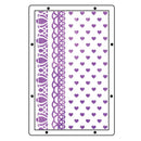 Sizzix Studio A5 Clear Stamp and Stencil Set By Mark Montano - Stitches