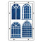 Sizzix Studio A5 Clear Stamp and Stencil Set By Mark Montano - Weather Wonder