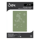 Sizix Textured Fades Large A5 2-D Embossing Folder in sage green, shown in its retail packaging with a black header card.