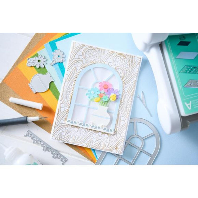 Sizzix Thinlits Die Set By Eileen Hull 13/Pkg - Windowsill Flowers and Vase