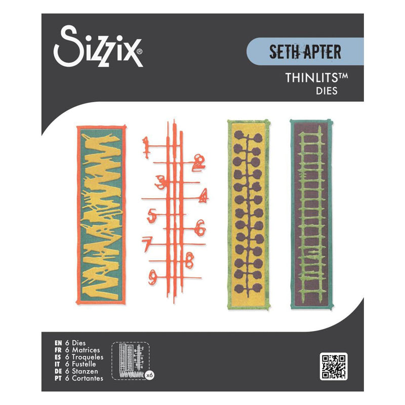 Sizzix Thinlits Die Set By Seth Apter 6/Pkg - Stretchers
